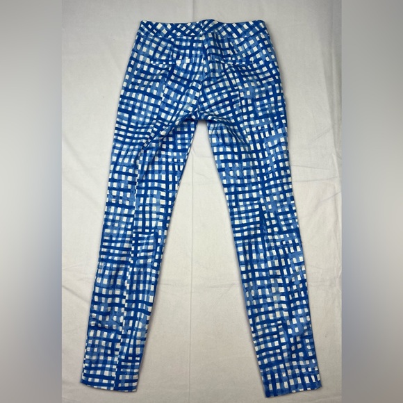 Lilly Pulitzer Kelly Skinny Ankle Pants Feelin Beachy Bennet Blue Sz 00 - Picture 5 of 7